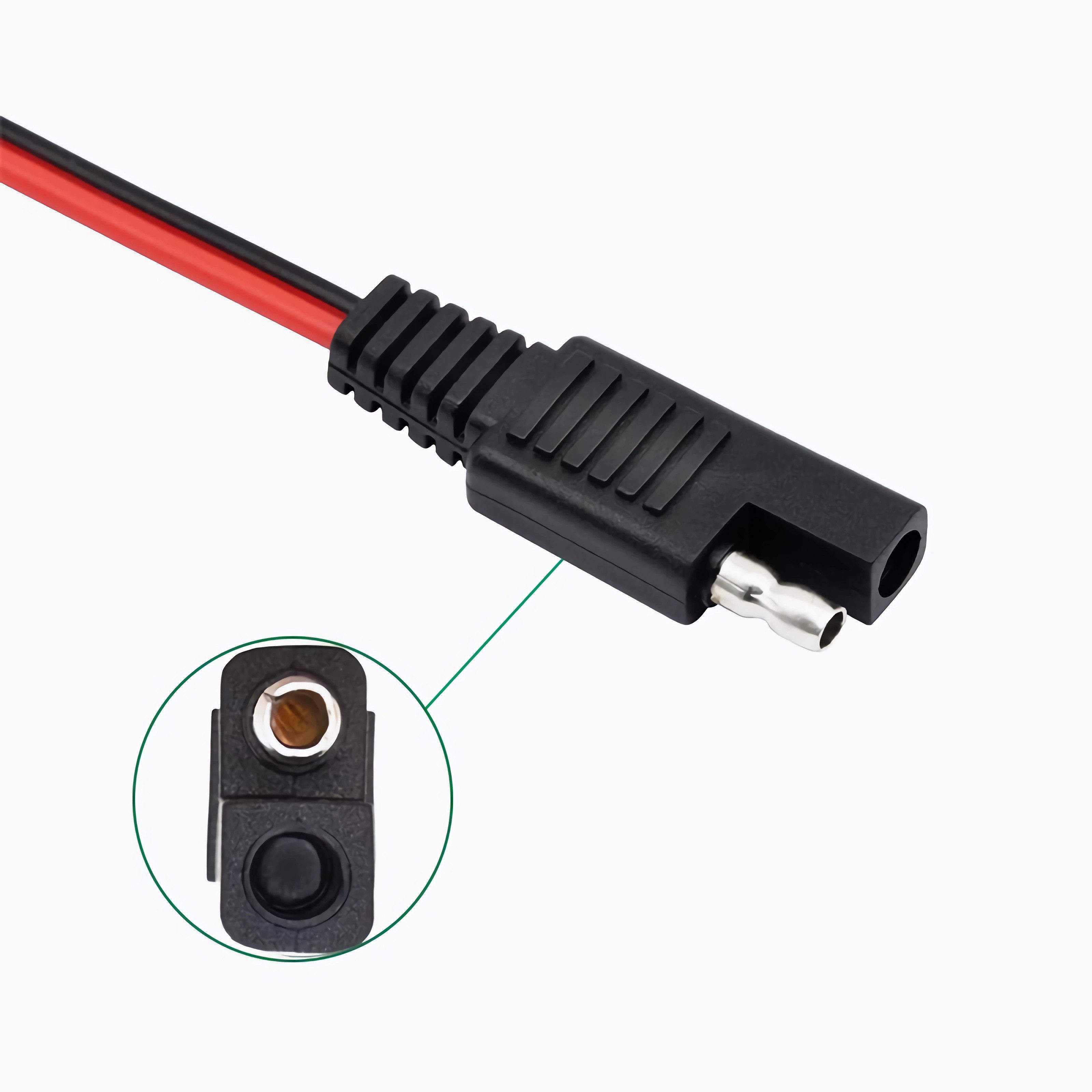Bolwins K51 SAE 72 Anschlusskabel Adapter Strom für Auto Motorrad Nachrüstsatz Netzkabel, SAE-72 Stecker, SAE Kupplung (30 cm), Geeignet für SAE-Anschluss, einfache Montage ohne Bohren