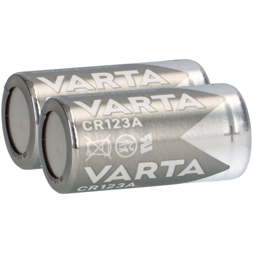 VARTA 2x Varta Photobatterie CR123A Lithium 3V 1480mAh 1er Blister Batterie