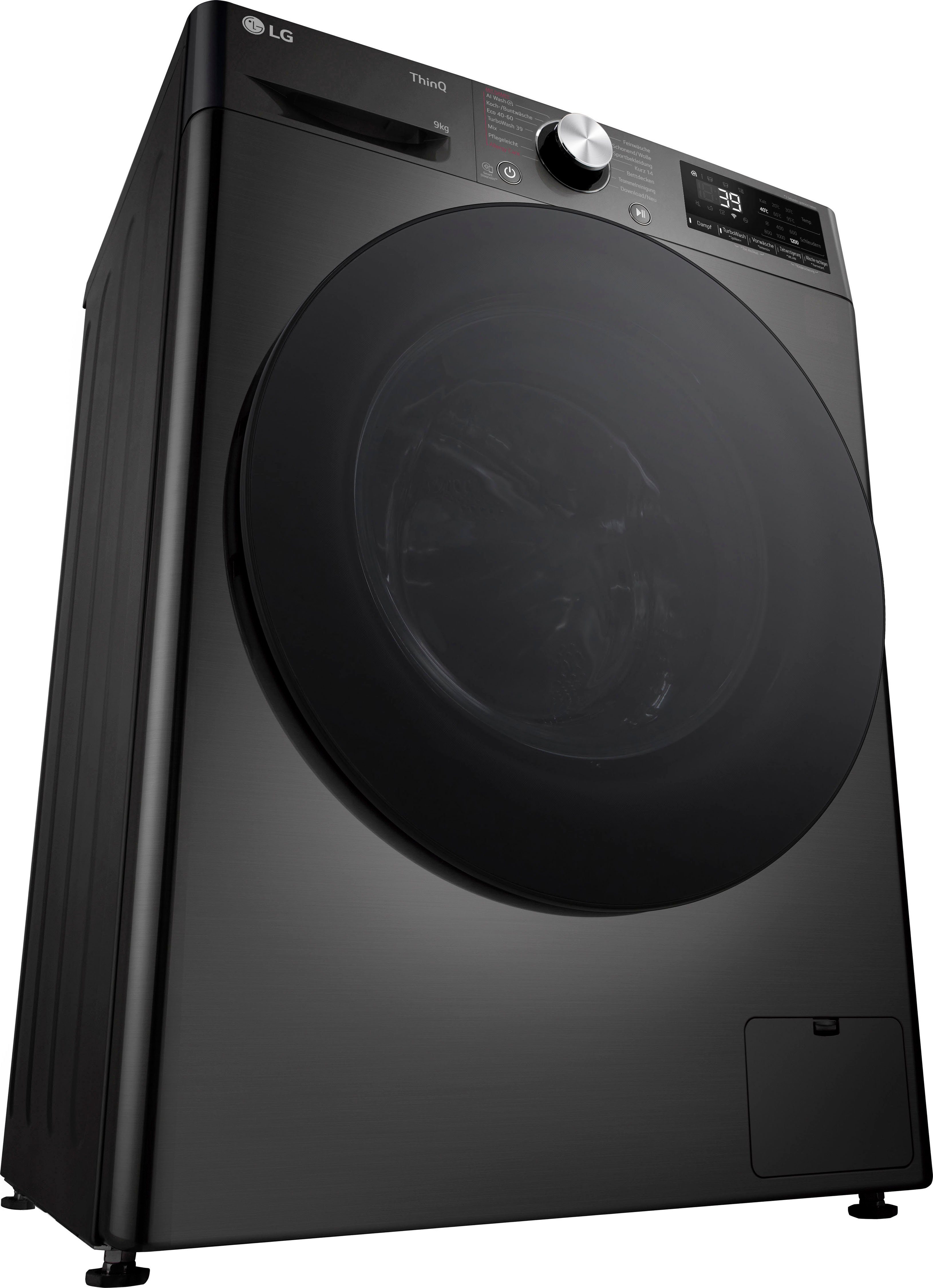 LG Waschmaschine F2V7SLIM9B, 9 kg, 1200 U/min, Raumsparer: nur 53,5 cm tief