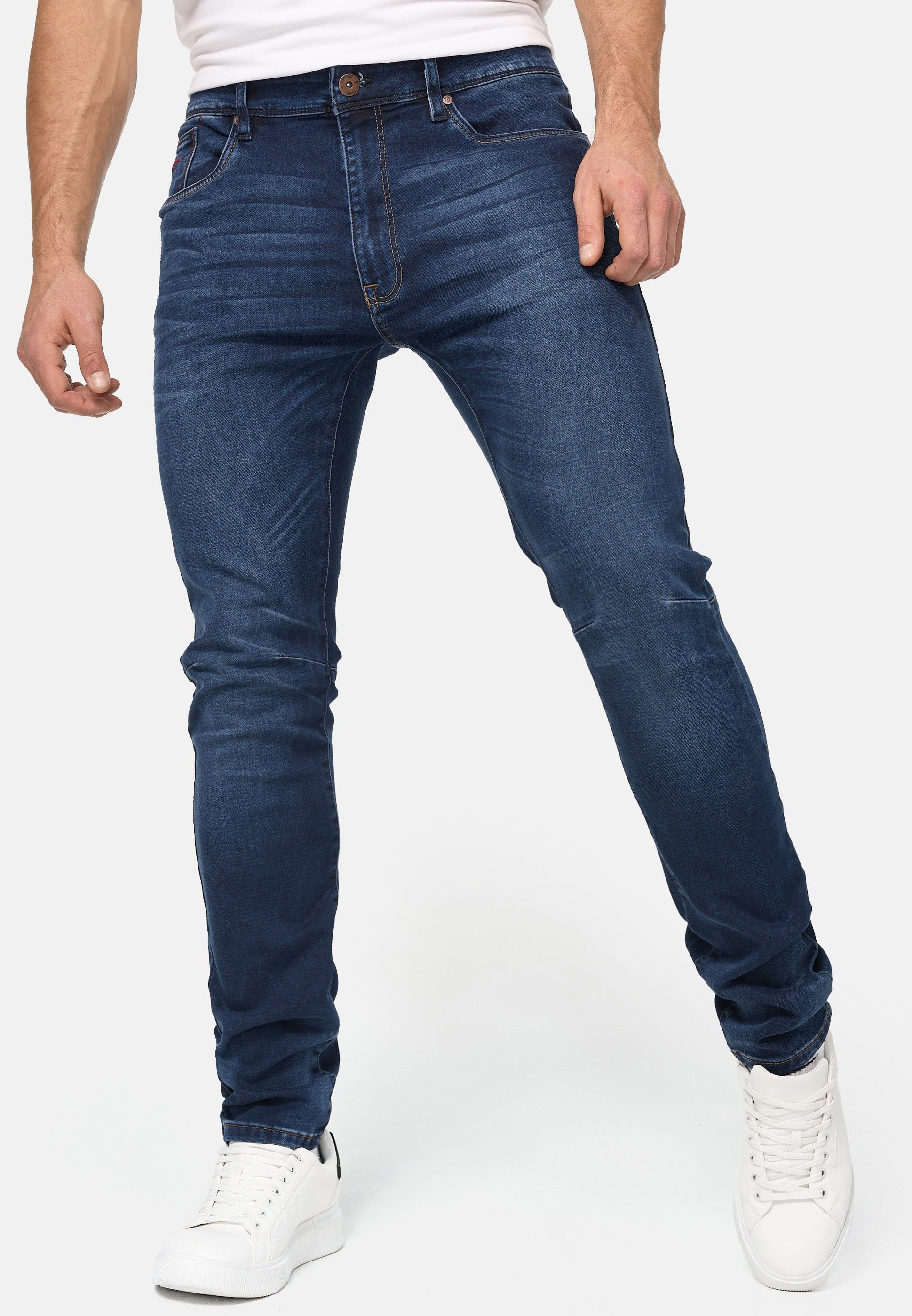 Indicode Slim-fit-Jeans Phoenix Brushed miami