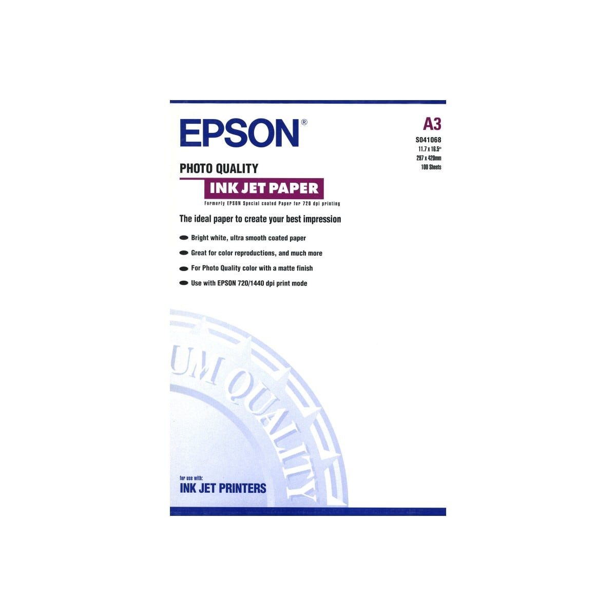 Epson Fotopapier A3 Fotopapier matt 100