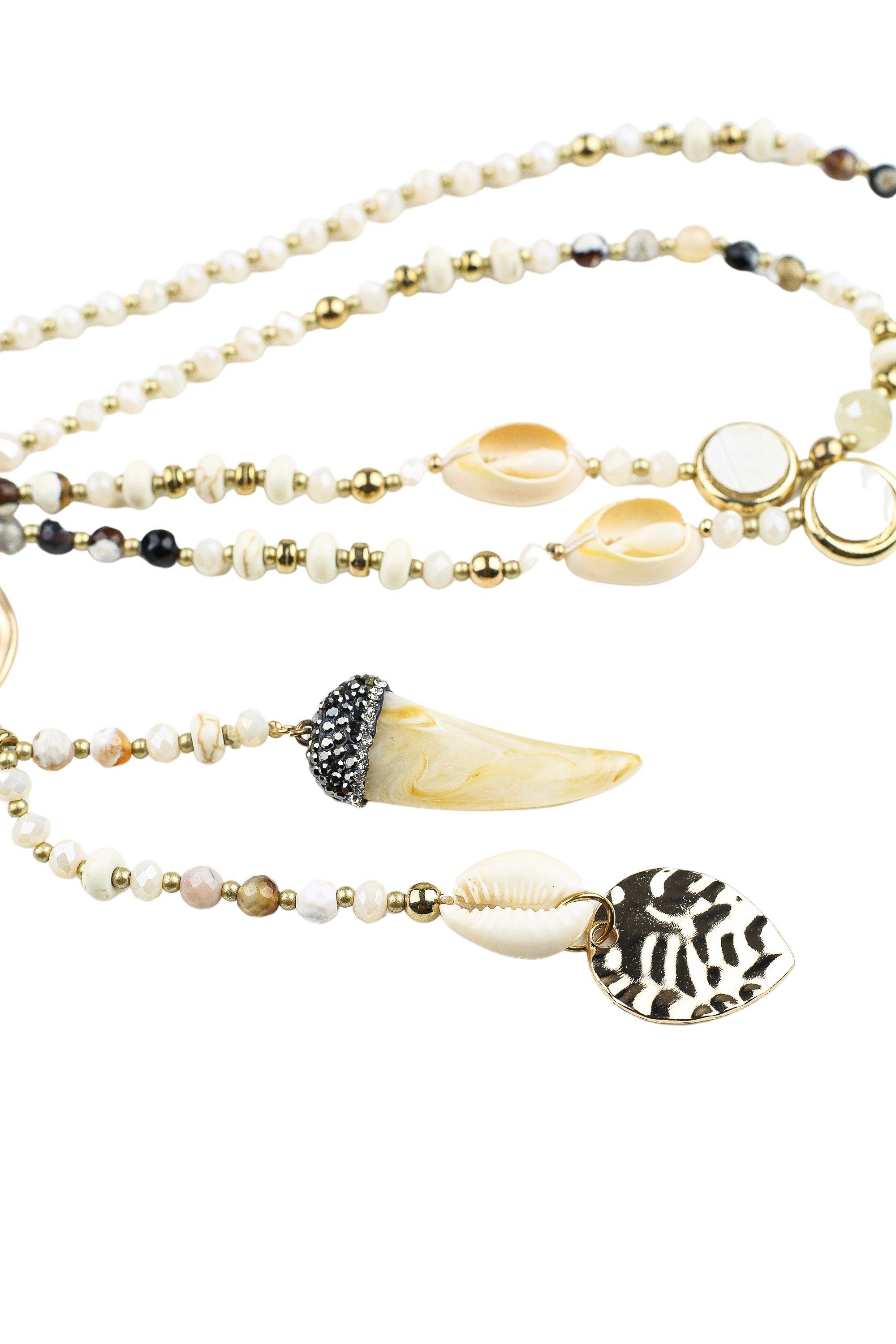 COLLEZIONE ALESSANDRO Lange Kette Aruba, mit echten Muscheln – Bild 3 von 4