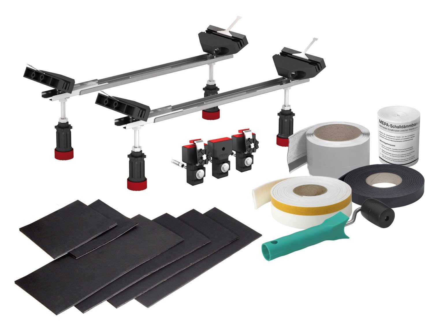 MEPA Armaturen-Befestigungselement MEPA Badewannenset WSgrip Bette® 3S+ für Bette® Badewannen