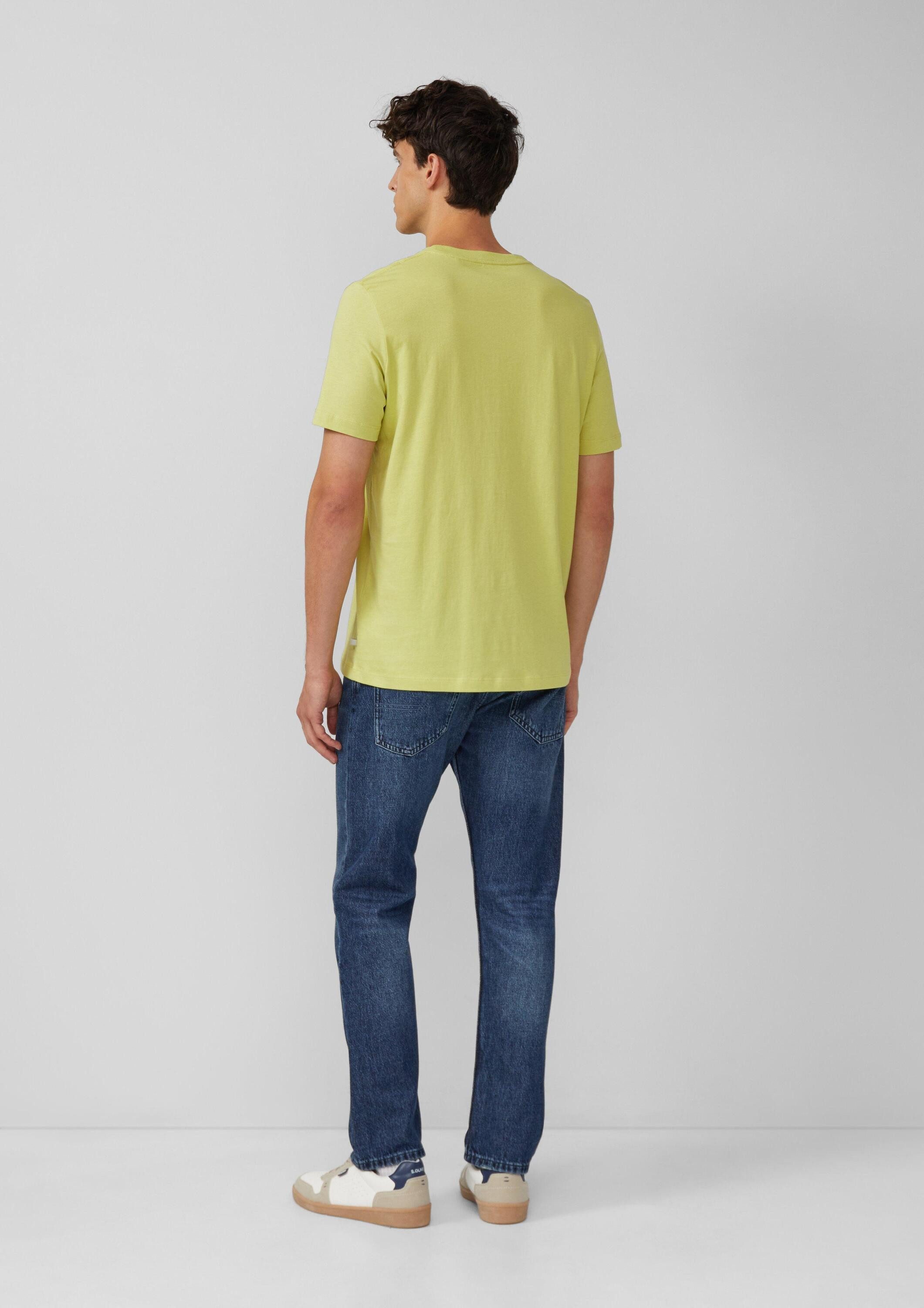 s.Oliver Kurzarmshirt T-Shirt Baumwoll-T-Shirt mit Frontprint günstig online kaufen