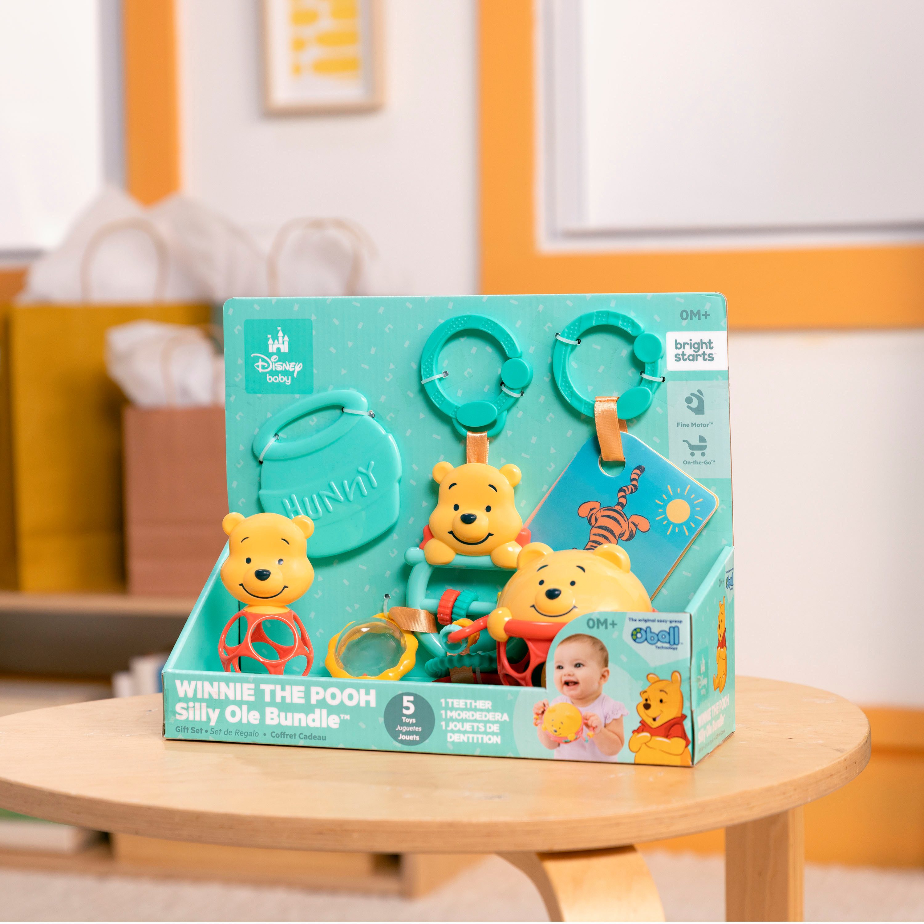 Bright Starts Greifspielzeug Winnie the Pooh Silly Ole Bundle Gift Set