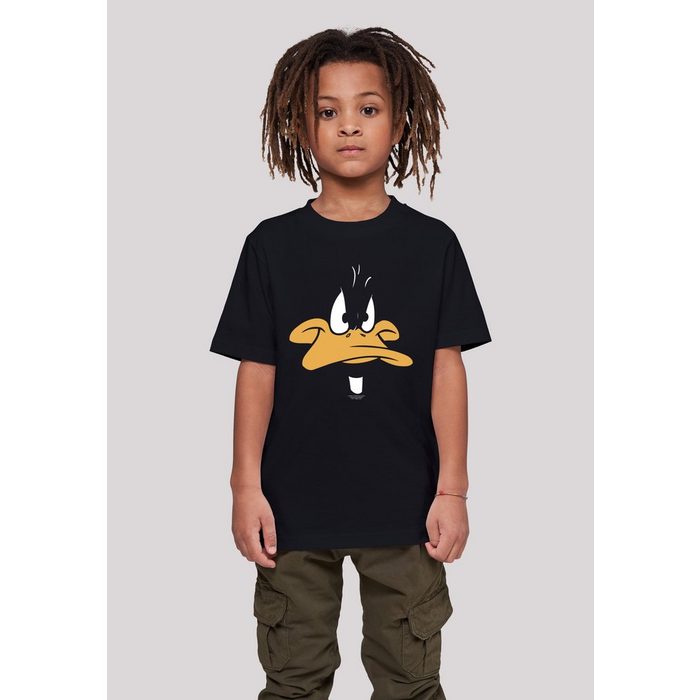 F4NT4STIC T-Shirt Looney Tunes Daffy Duck Big Face Unisex Kinder Premium Merch Jungen Mädchen Bedruckt