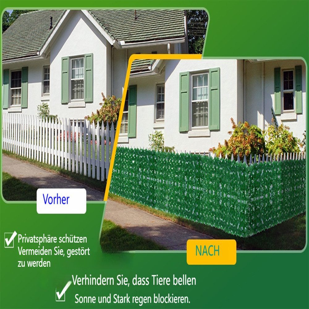 BlingBin Kunsthecken-Sichtschutz Garten-Sichtschutz, Künstlicher Efeu-Sicht günstig online kaufen