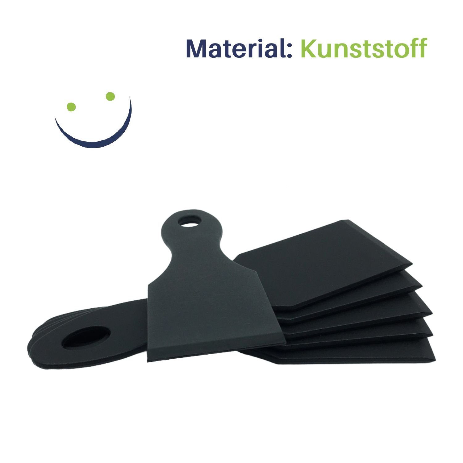 Kunststoff Racletteschieber Raclettespachtel Grillspachtel Gravidus 6er-Set aus