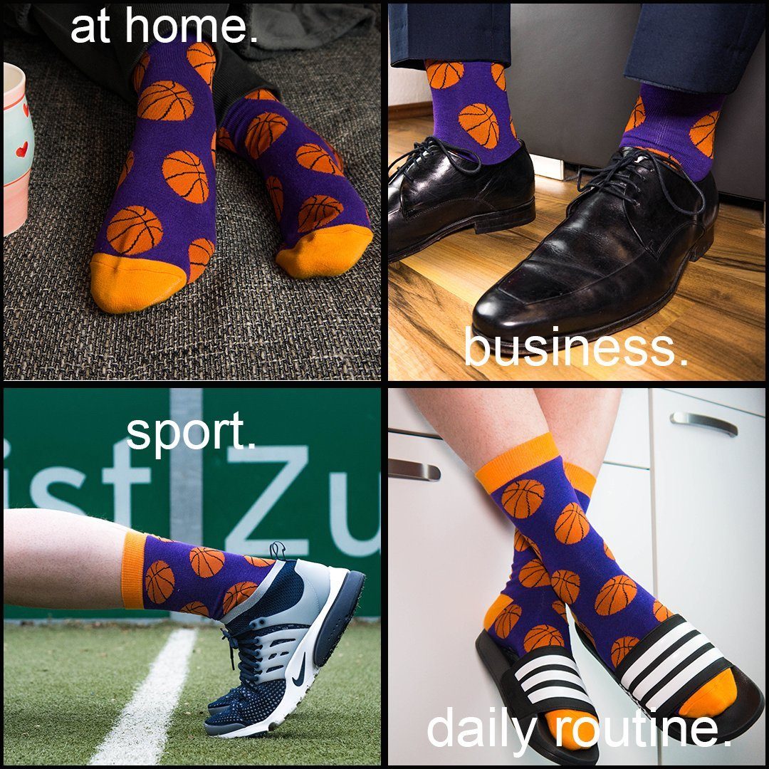 TwoSocks Freizeitsocken Basketball Socken lustige Socken Herren & Damen, Einheitsgröße (1-Paar) – Bild 5 von 5