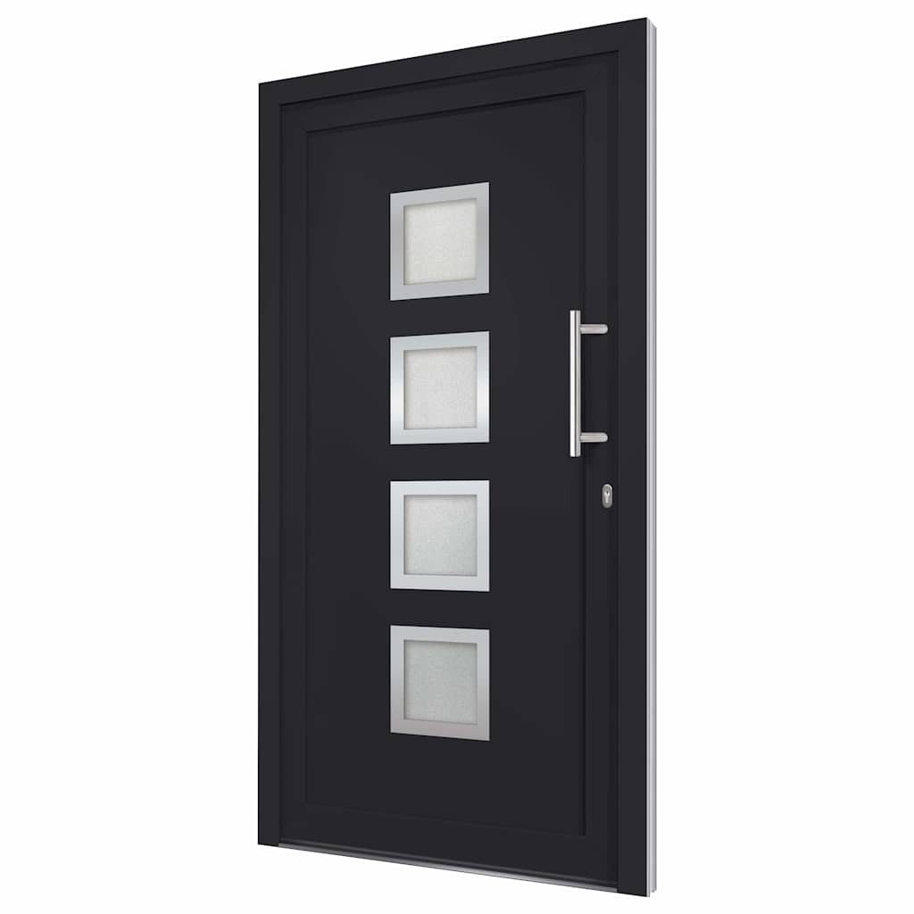 vidaXL Haustür Haustür Anthrazit 98x190 cm (1-St) – Bild 4 von 5