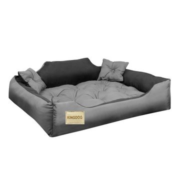 AIO Tierbett MIC115/95SZ, Hunde- und Katzenbett aus Mikrofase 115x95cm