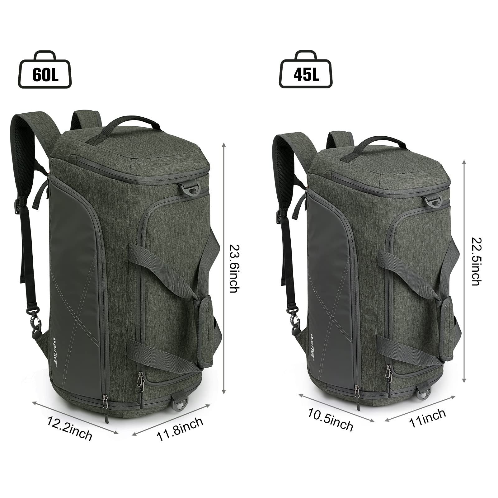 G4Free Sporttasche, 45L/60L Drei-in-Eins-Reiserucksack/Sporttasche günstig online kaufen
