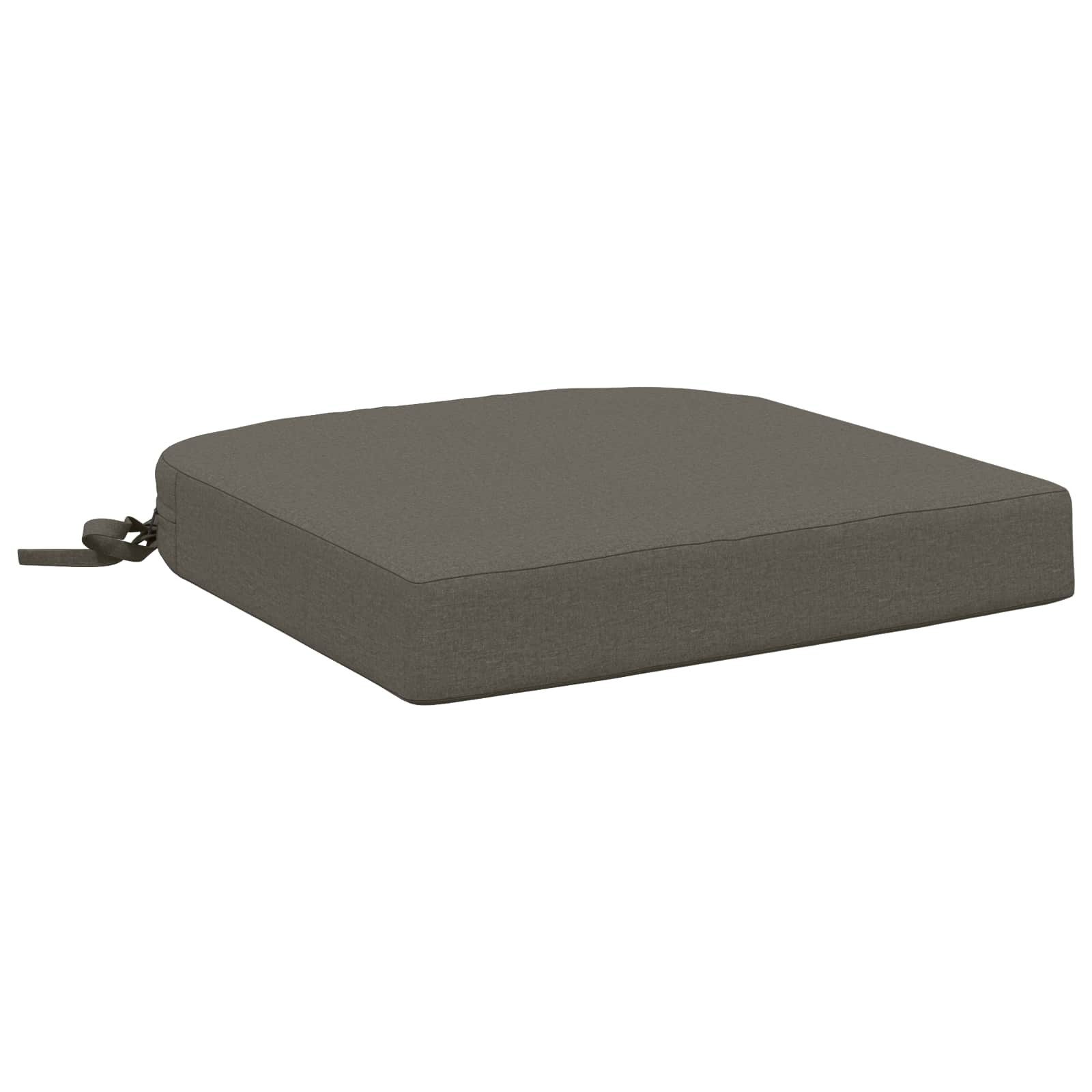 vidaXL Sitzauflage 1-teiliges Sitzkissen SOEST 100 % Polyester Grau 40 x 40 x 7 cm, (1 St)