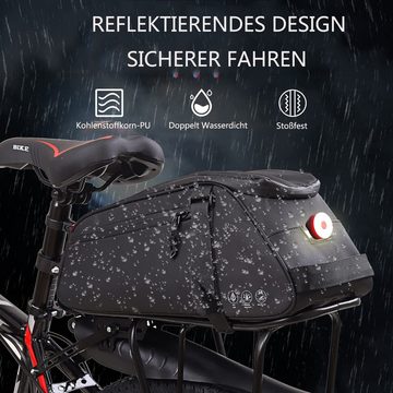 iceagle Fahrradtasche Fahrrad Gepäckträgertasche 8L Multifunktionale (Fahrradtasche (Piece)