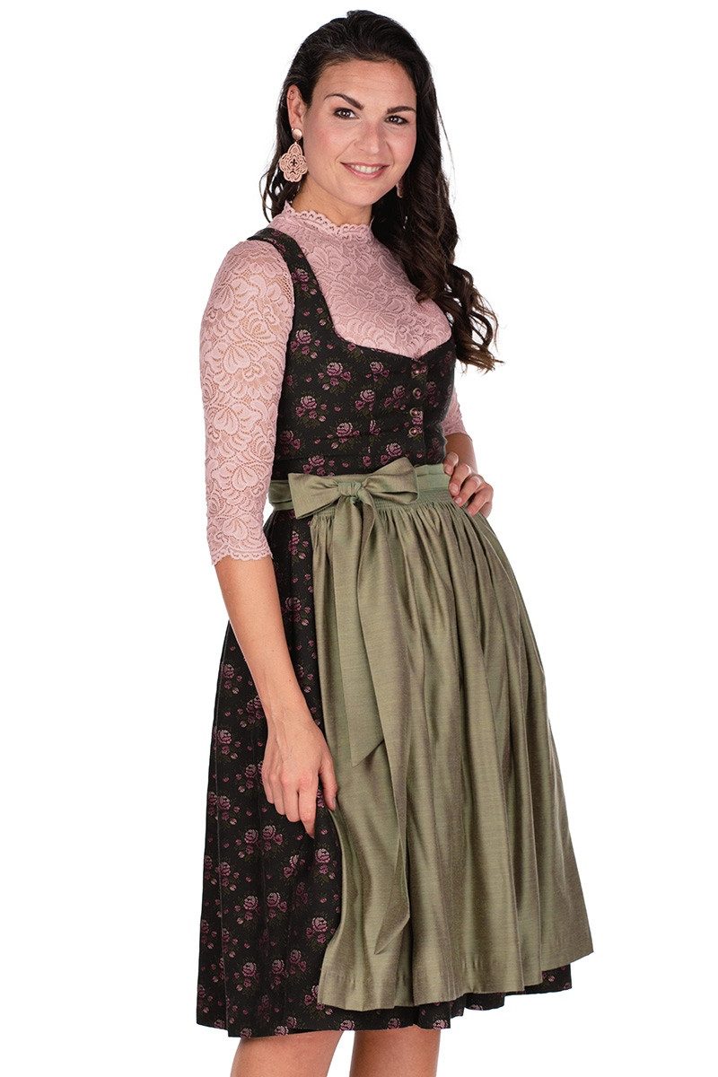 Dirndl Midi Dirndl 2tlg. - ROTHSEE - tanne/rosé/schilf