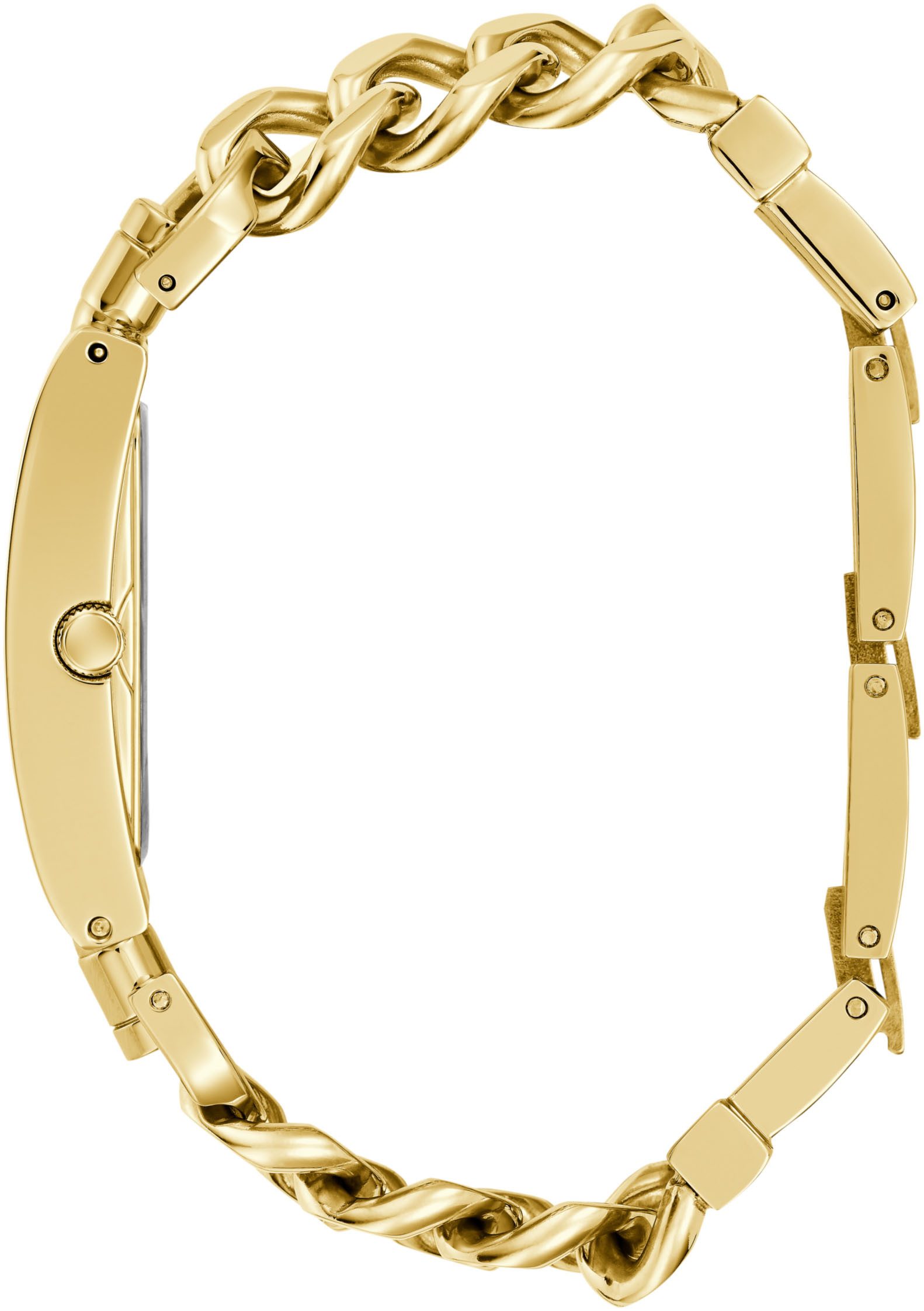 Guess Quarzuhr HEAVY METAL GW0740L2, Armbanduhr, Damenuhr, Edelstahlarmband, analog