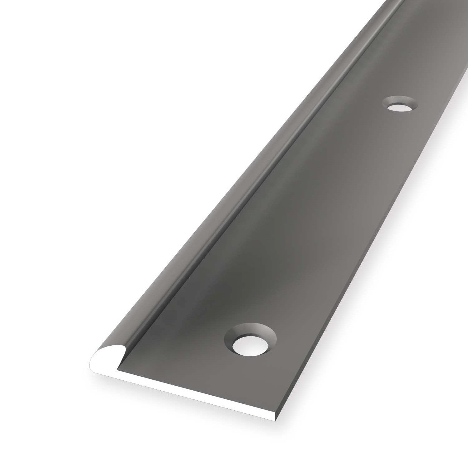 Küberit Anschlussprofil 3.5 x 18 x 2500 mm Aluminium Einfassprofil Edelstahl Versenkt Gebohrt