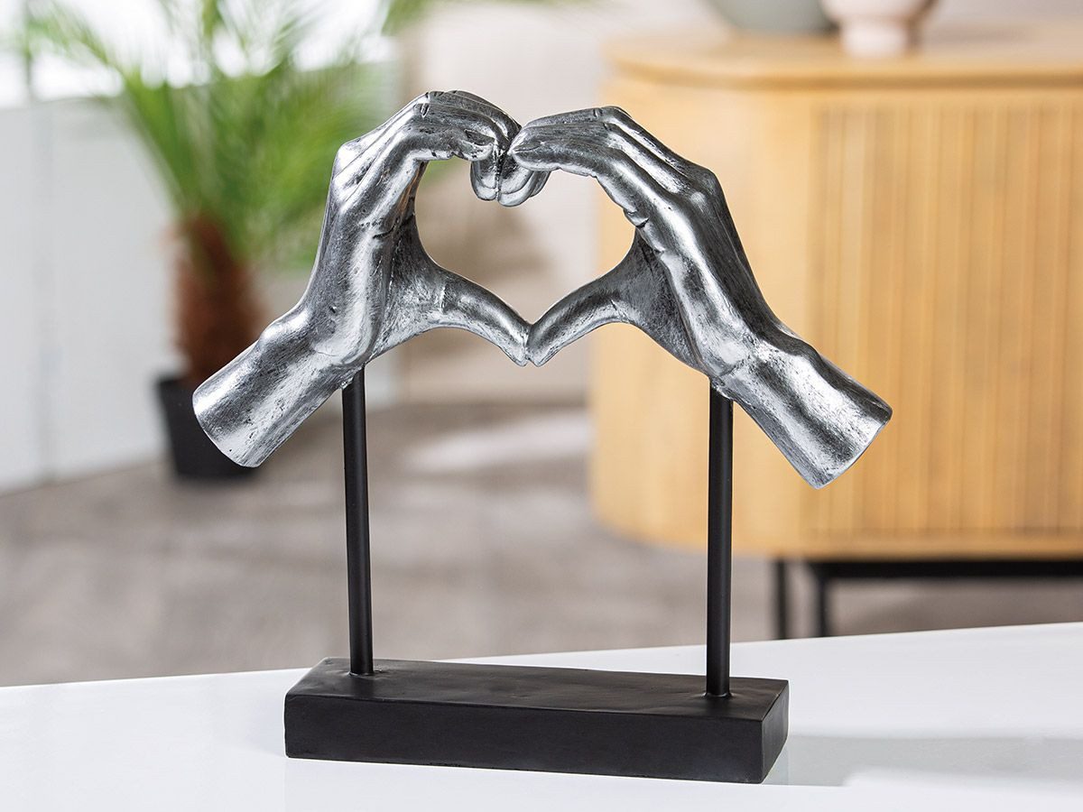 MF Skulptur Herzmoment Skulptur Hände Silber günstig online kaufen