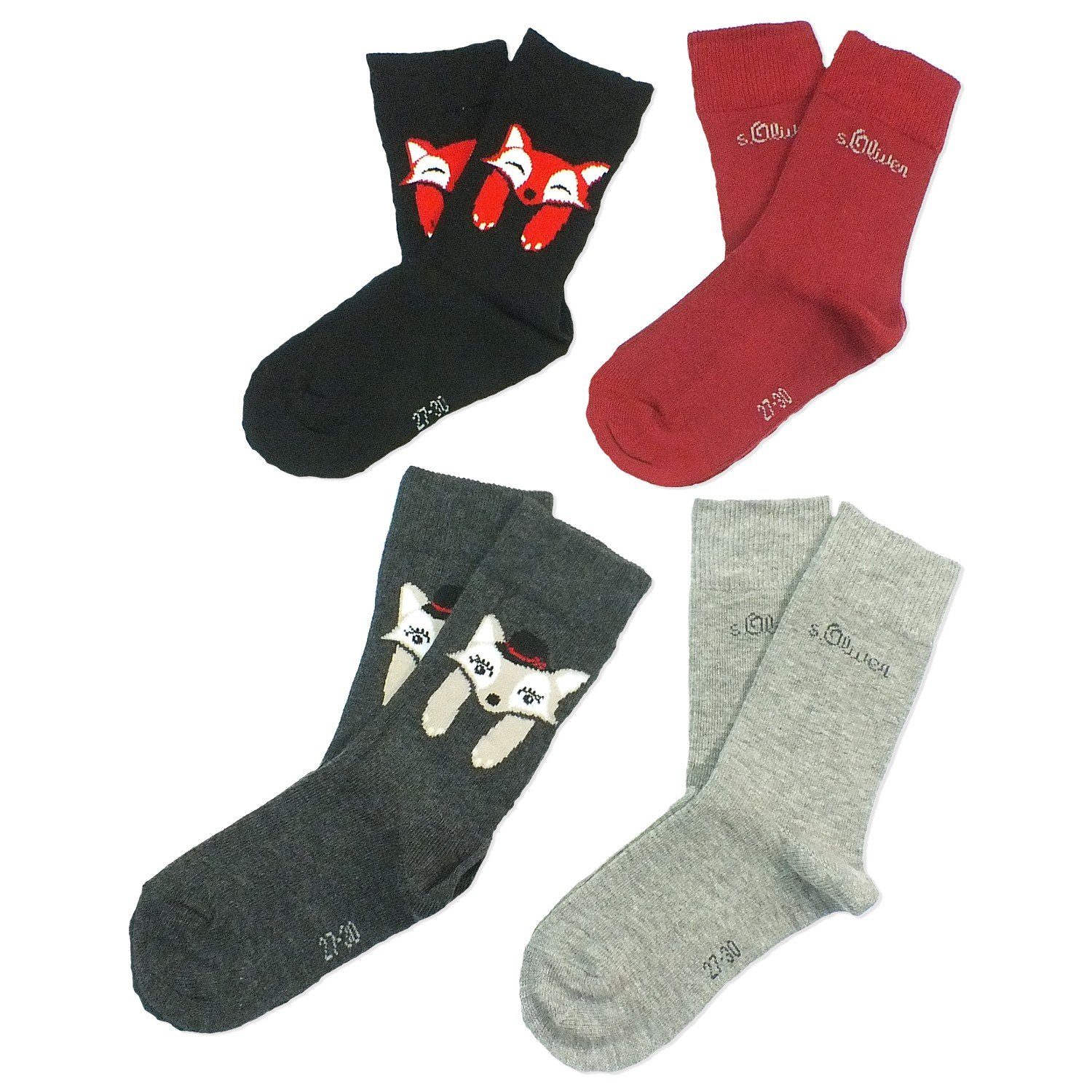 s.Oliver Langsocken S20309 (Set, 4-Paar, 4 günstig online kaufen