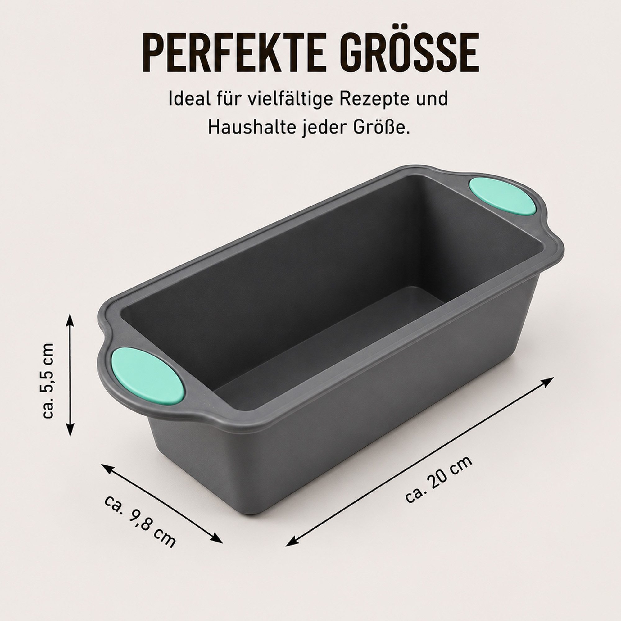 Bestlivings Silikonform für AirFryer, (1-tlg), 20x10x5,5cm, BPA-frei - wiederverwendbar, lebensmittelecht bis 230°C – Bild 2 von 5