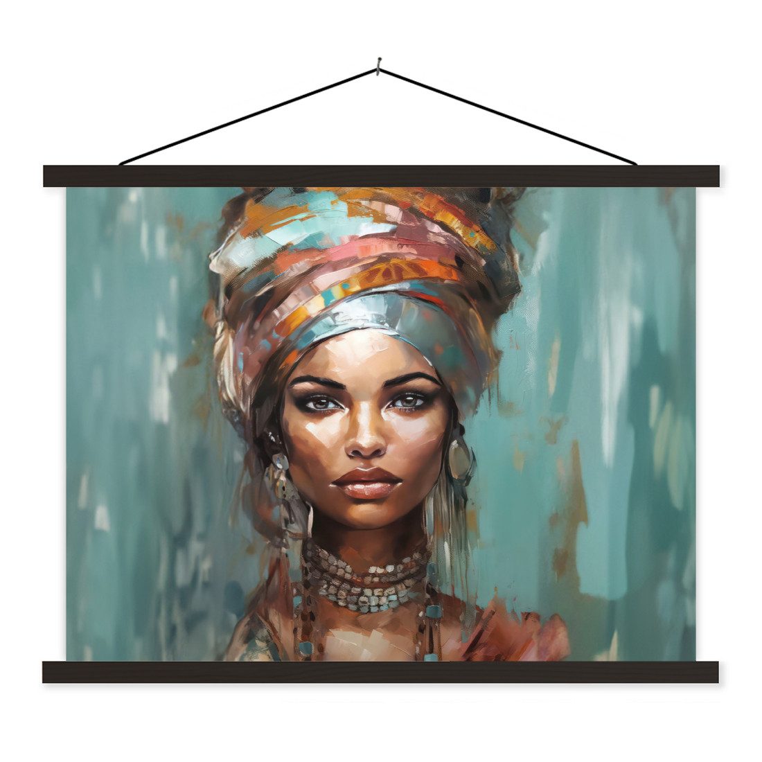 Poster Frau - Kunst - Schmuck - Porträt