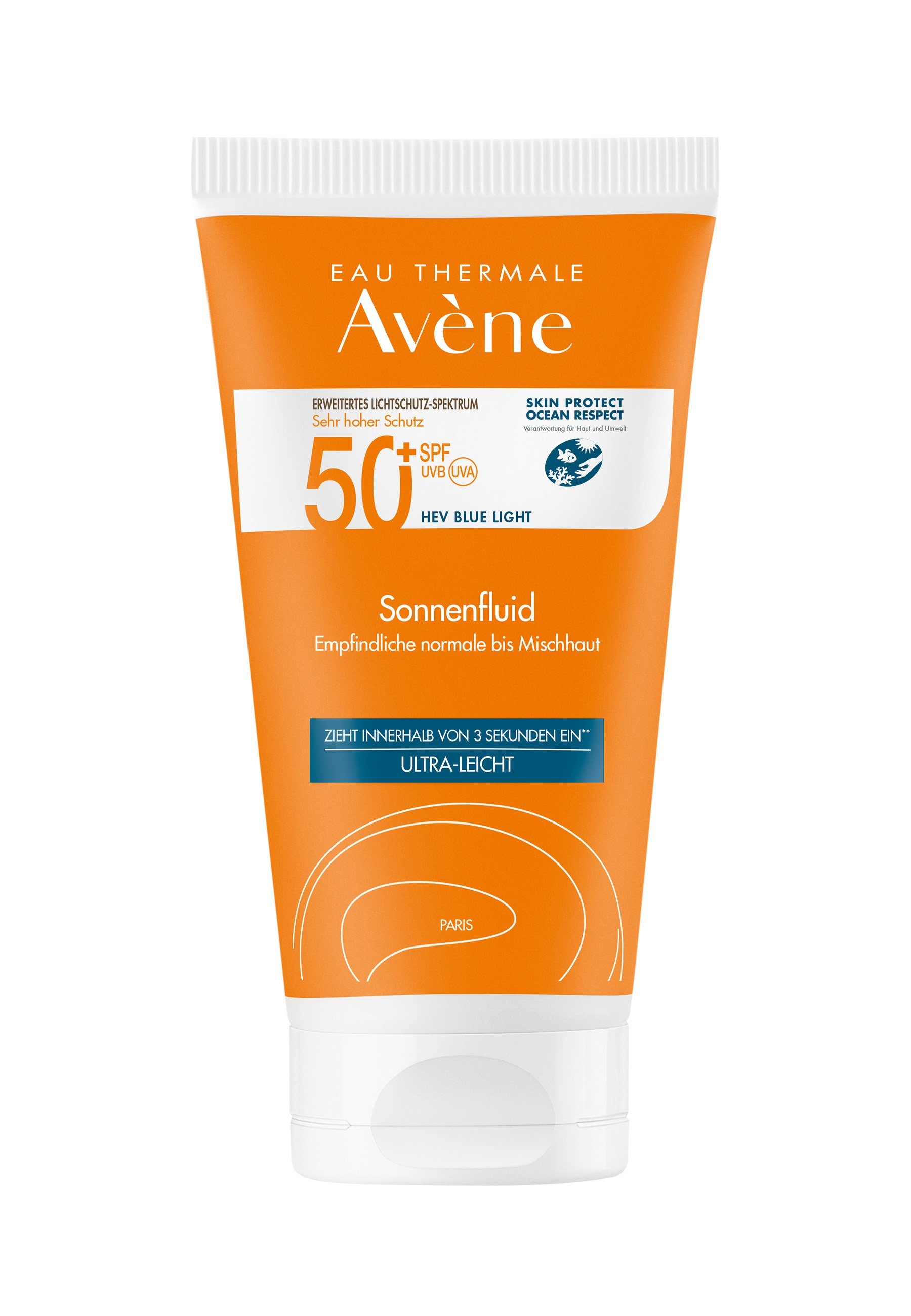 Avene Gesichtspflege Sonnenfluid SPF 50+ mit Duftstoffen, 1-tlg.