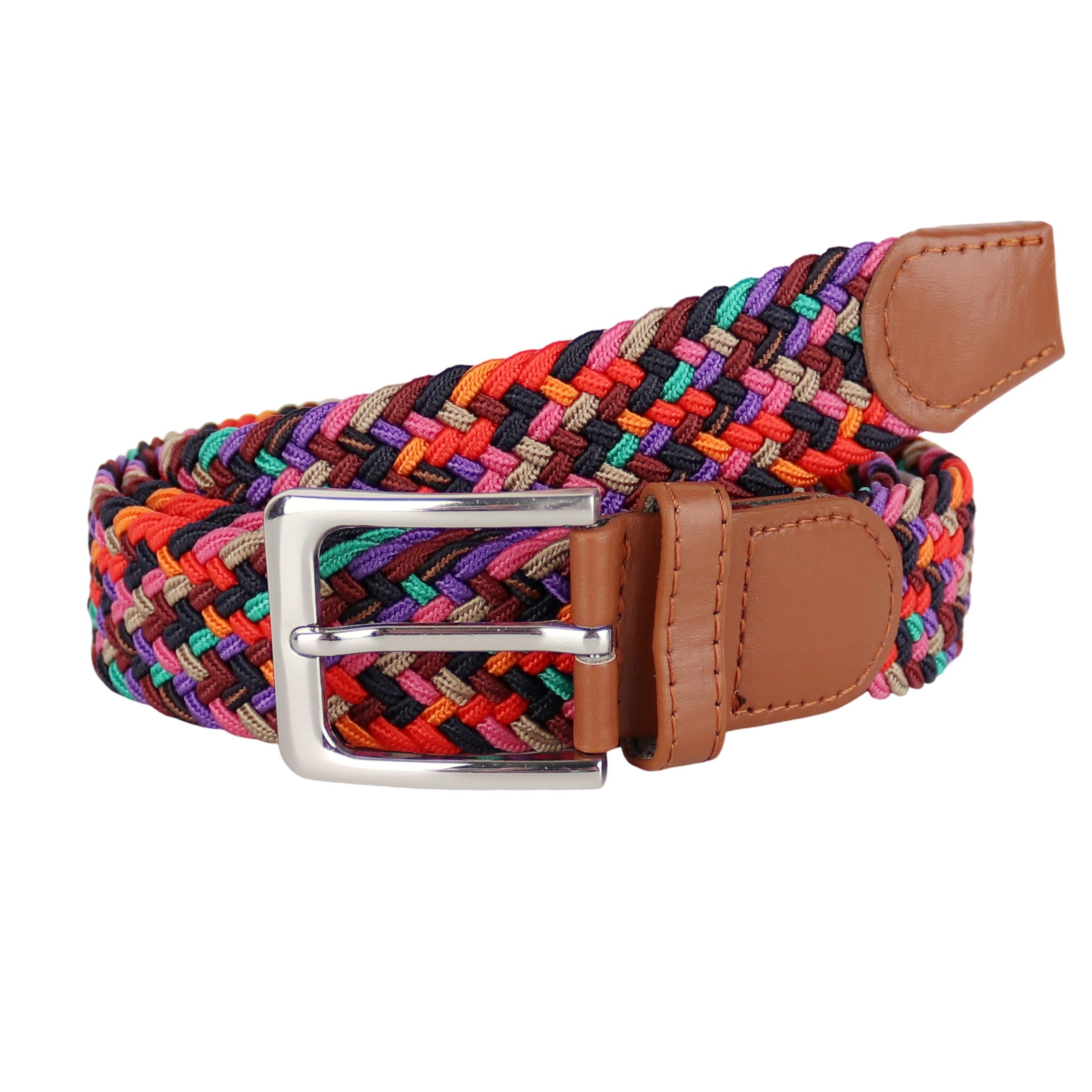 MIRROSI Flechtgürtel Elastischer Stoffgürtel Flechtgürtel für Damen und Herren (3,5CM Breit, Atemungsaktiv, Super Weich) Geflochtener Stretchgürtel Dehnbarer Gürtel UNISEX