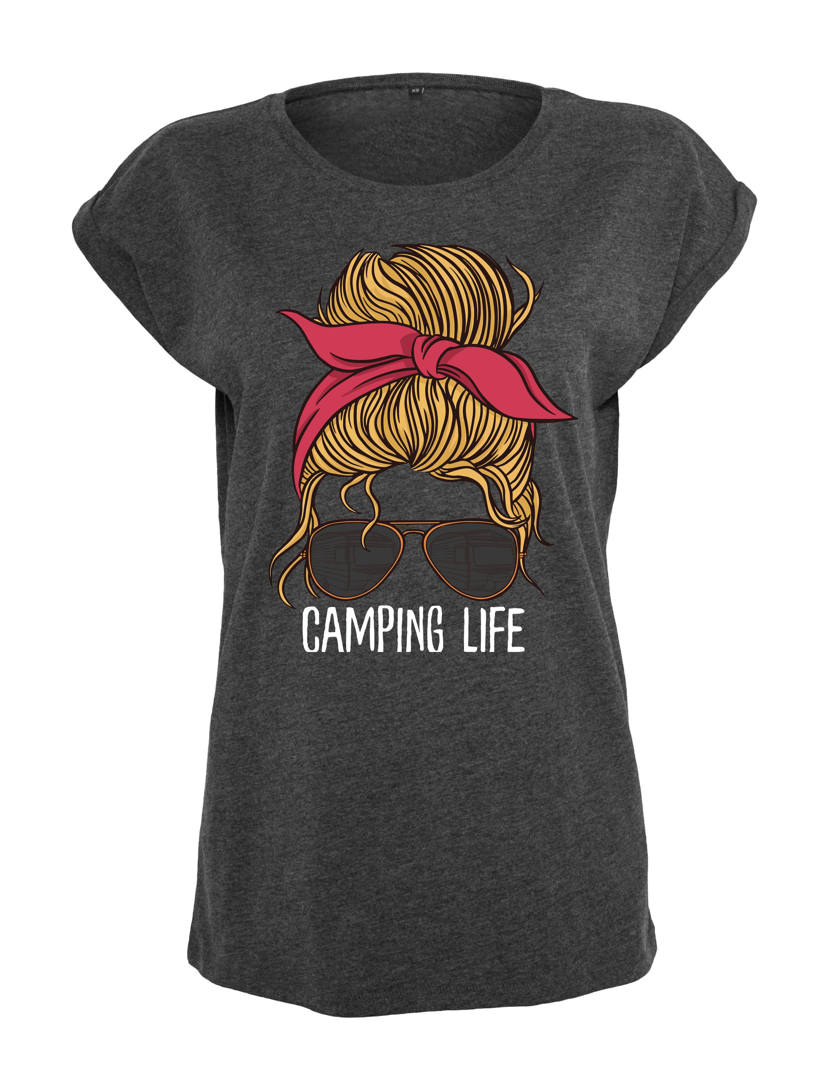 Youth Designz Print-Shirt "Camping Life Frau" günstig online kaufen