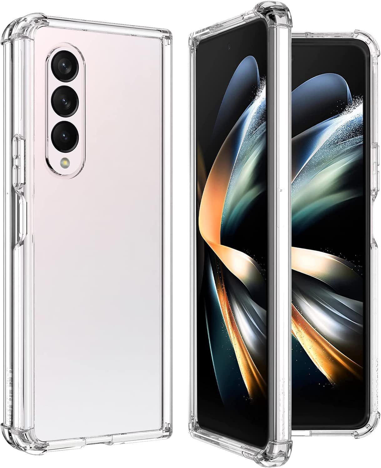 MSM Handyhülle Hülle für Samsung Galaxy Z Fold 4 Silikon Schutz TPU Tasche Klar Slim