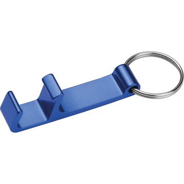 Livepac Office Schlüsselanhänger 10x Schlüsselanhänger / mit Flaschenöffner / Farbe: blau
