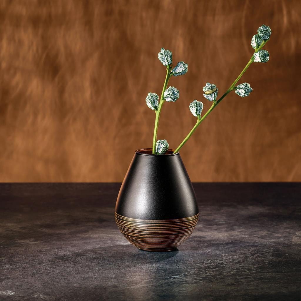 Villeroy & Boch Dekovase Manufacture Swirl Deko-Set 3er Set (2x Vase, 1x Kerzenhalter, 3 St)