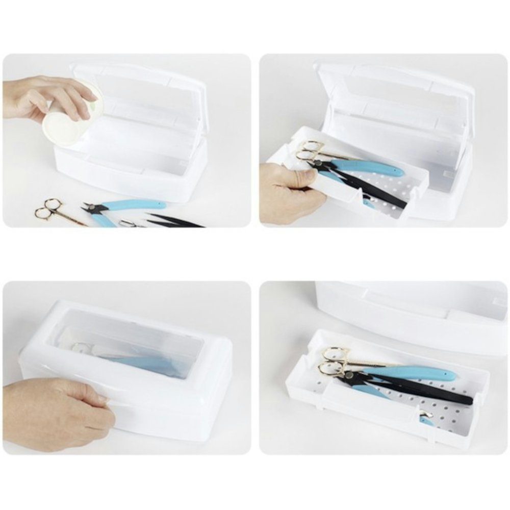 sauberer Nagel 5-tlg., Nagel Maniküre-Pediküre-Set Sterilisator, Desinfektion, TRADE Tablett ISO