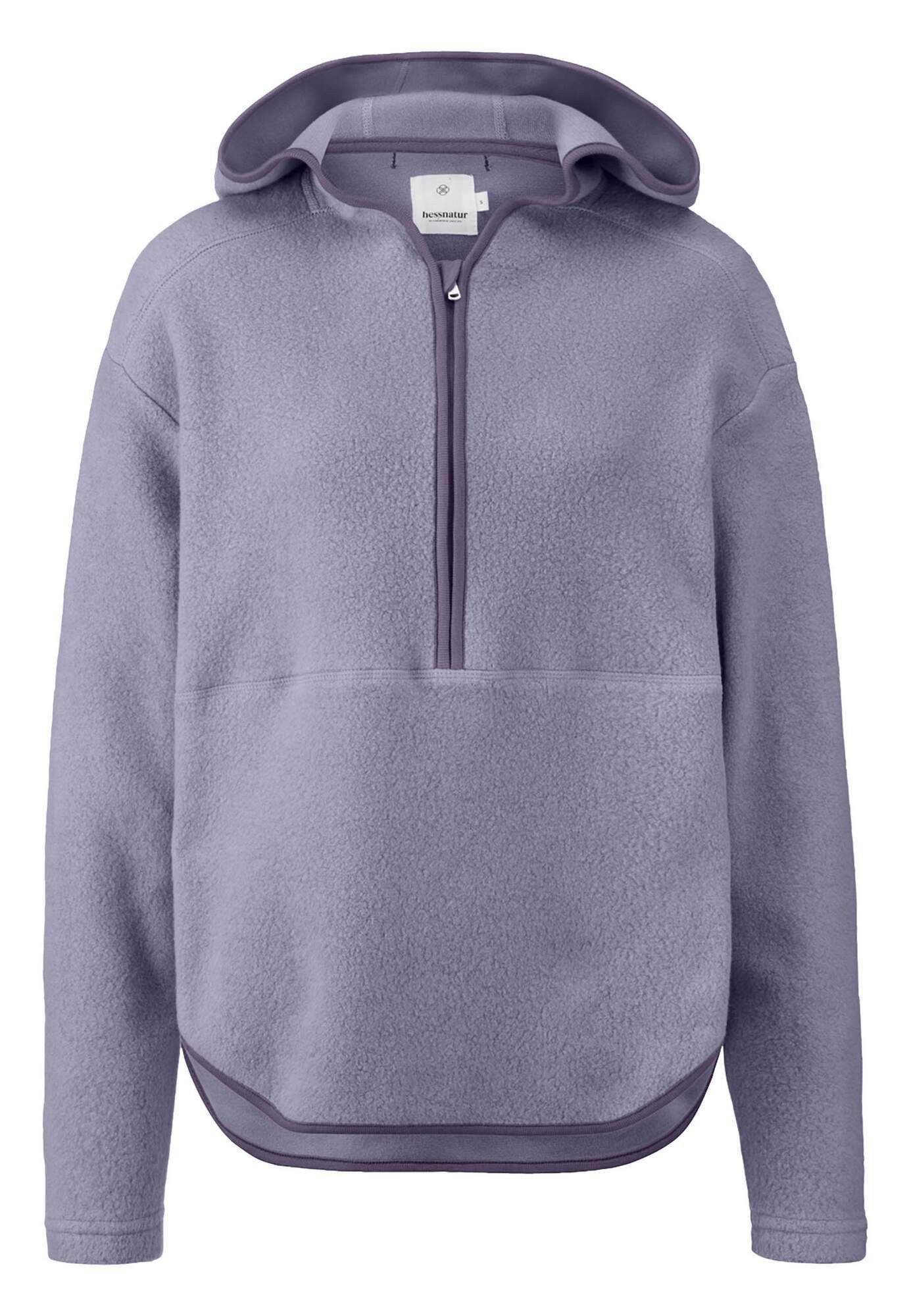 Hessnatur Fleecepullover aus reiner Bio-Baumwolle (1-tlg) günstig online kaufen