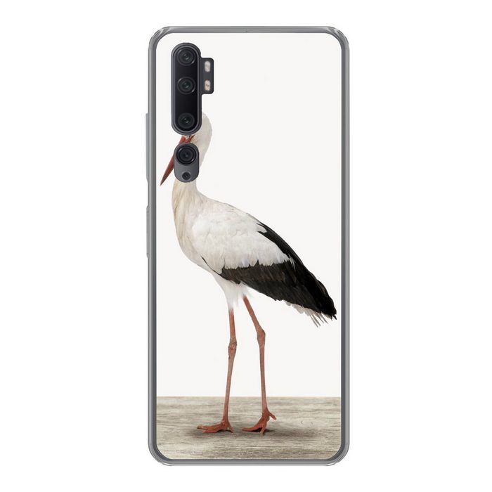 MuchoWow Handyhülle Storch - Vogel - Tiere - Jungen - Kinder - Mädchen Phone Case Handyhülle Xiaomi Mi Note 10 Pro Silikon Schutzhülle