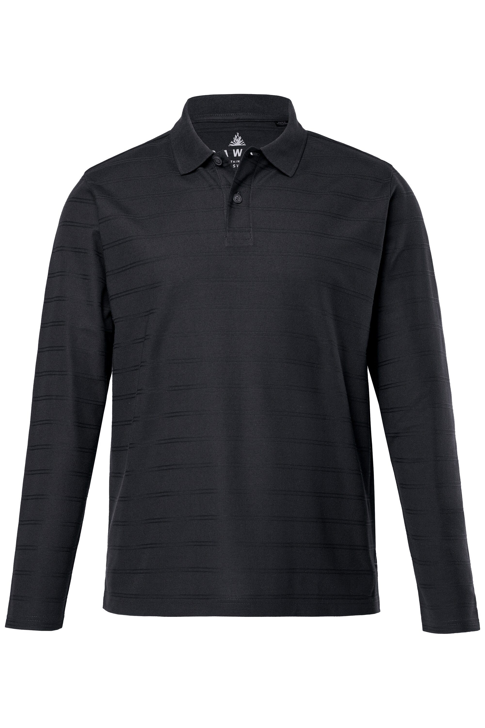 Poloshirt Langarm-Poloshirt mit Biobaumwolle