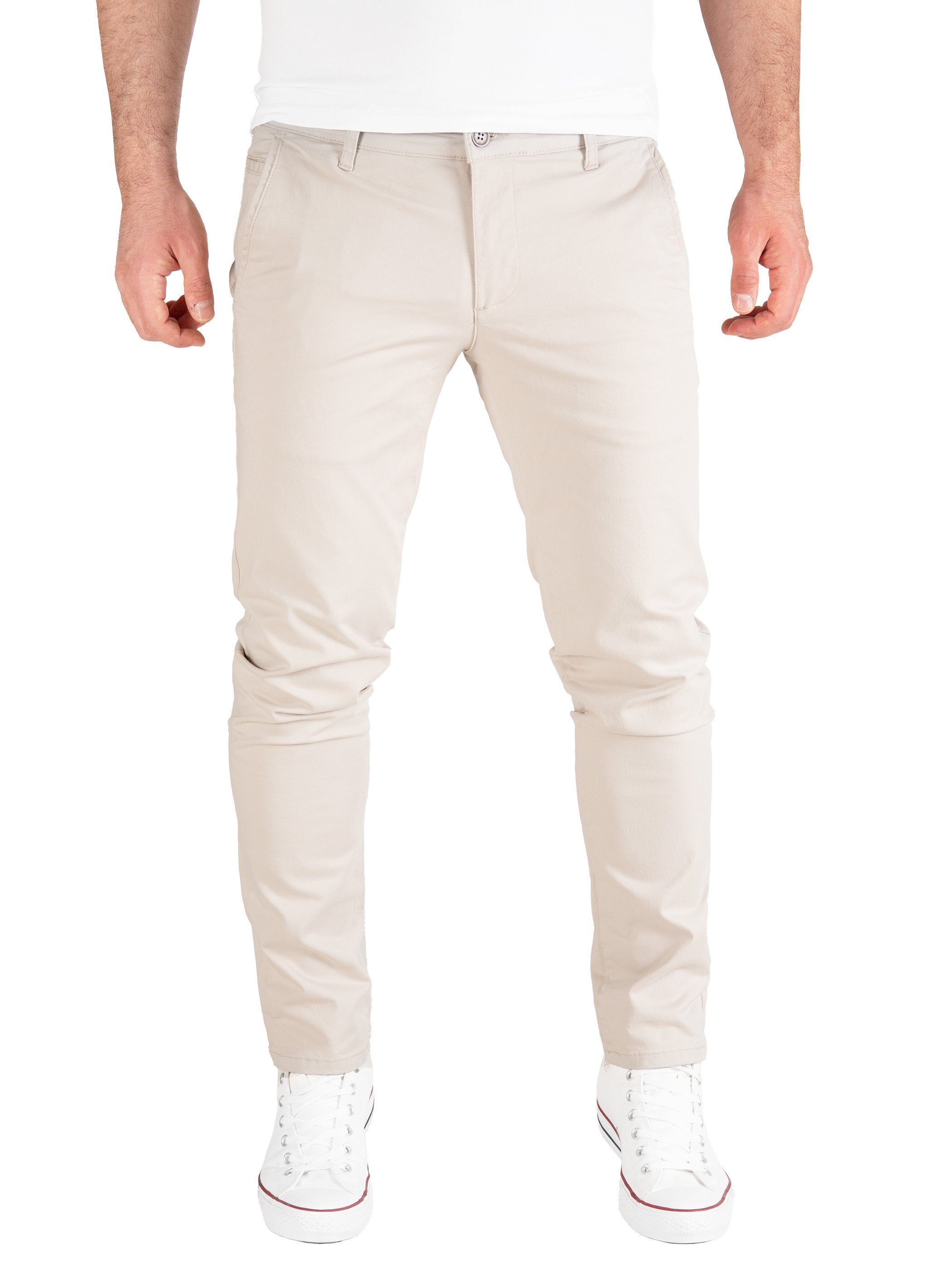 Pittman Chinohose Derrick moderne Baumwolll Chino Jeans mit Reißverschluss
