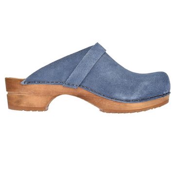 Sanita Wood-Hedi Open Clog Dove Blue Sandale