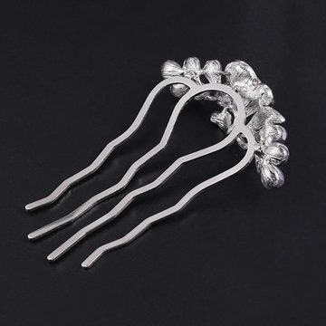 GLAMO Diadem Braut-Haar-Accessoires, Hochzeitshaarkämme, Kristall-Diamant-Haarkämme