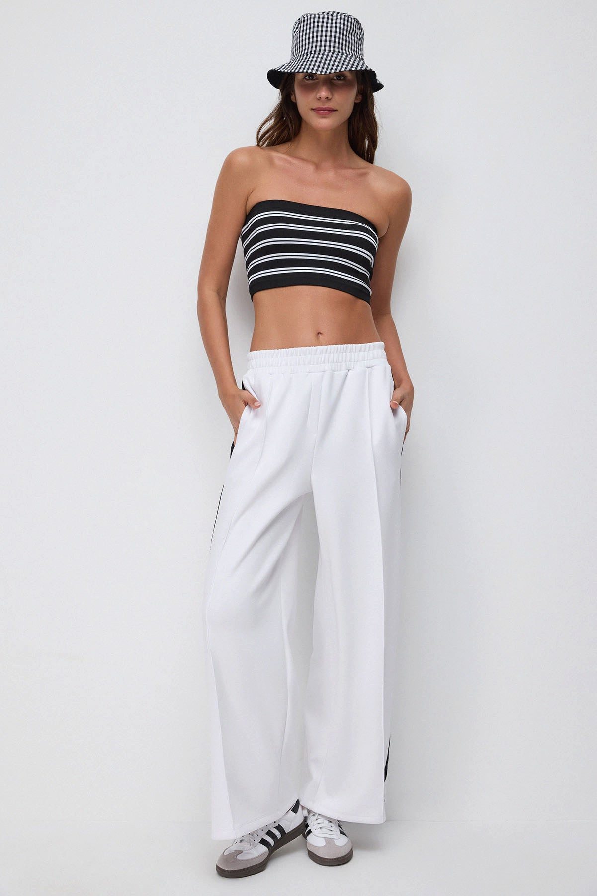 No Matter What Sweatponcho Gestreifte Sweatpants günstig online kaufen