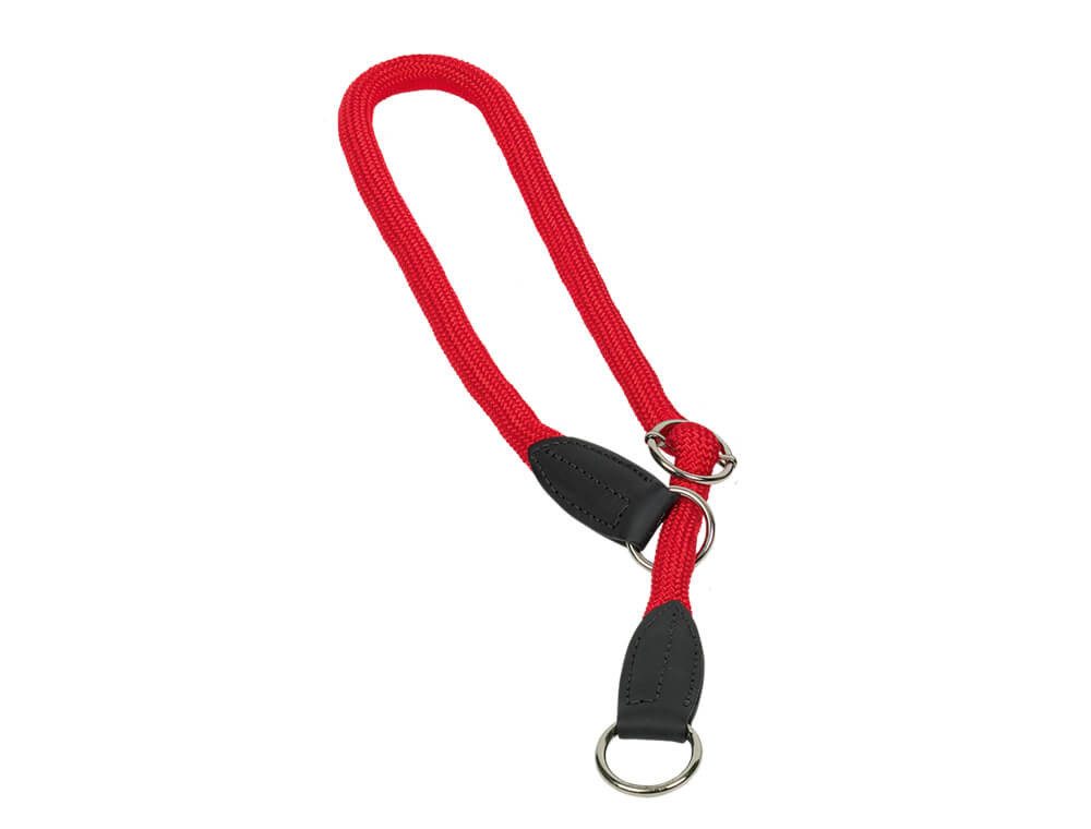 Nobby Hunde-Halsband Nobby Würger mit Stoppring "FUN ROYAL" rot XS-S