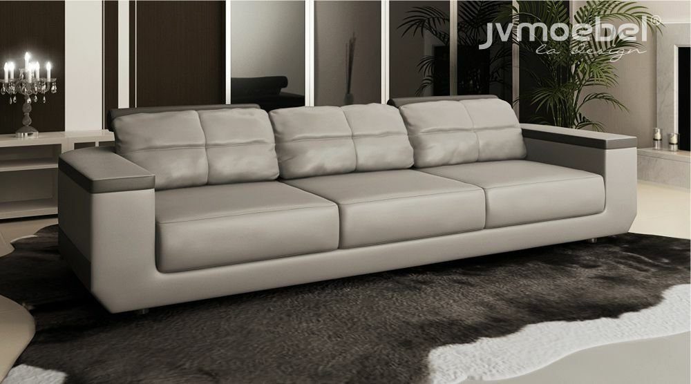 JVmoebel Sofa Moderner weiß Dreisitzer luxus Sofa 3-er, Made in Europe