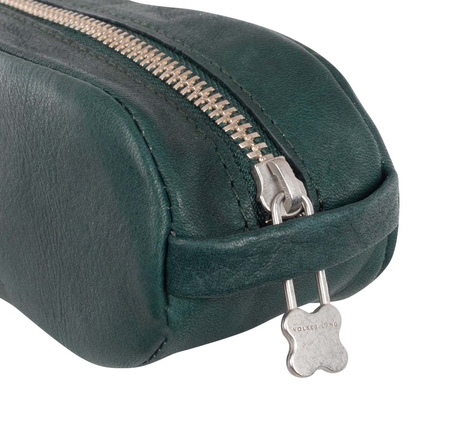 VOLKER LANG Federmäppchen PENCIL POUCH, PP5  Edles Lederetui mit Reißverschluss