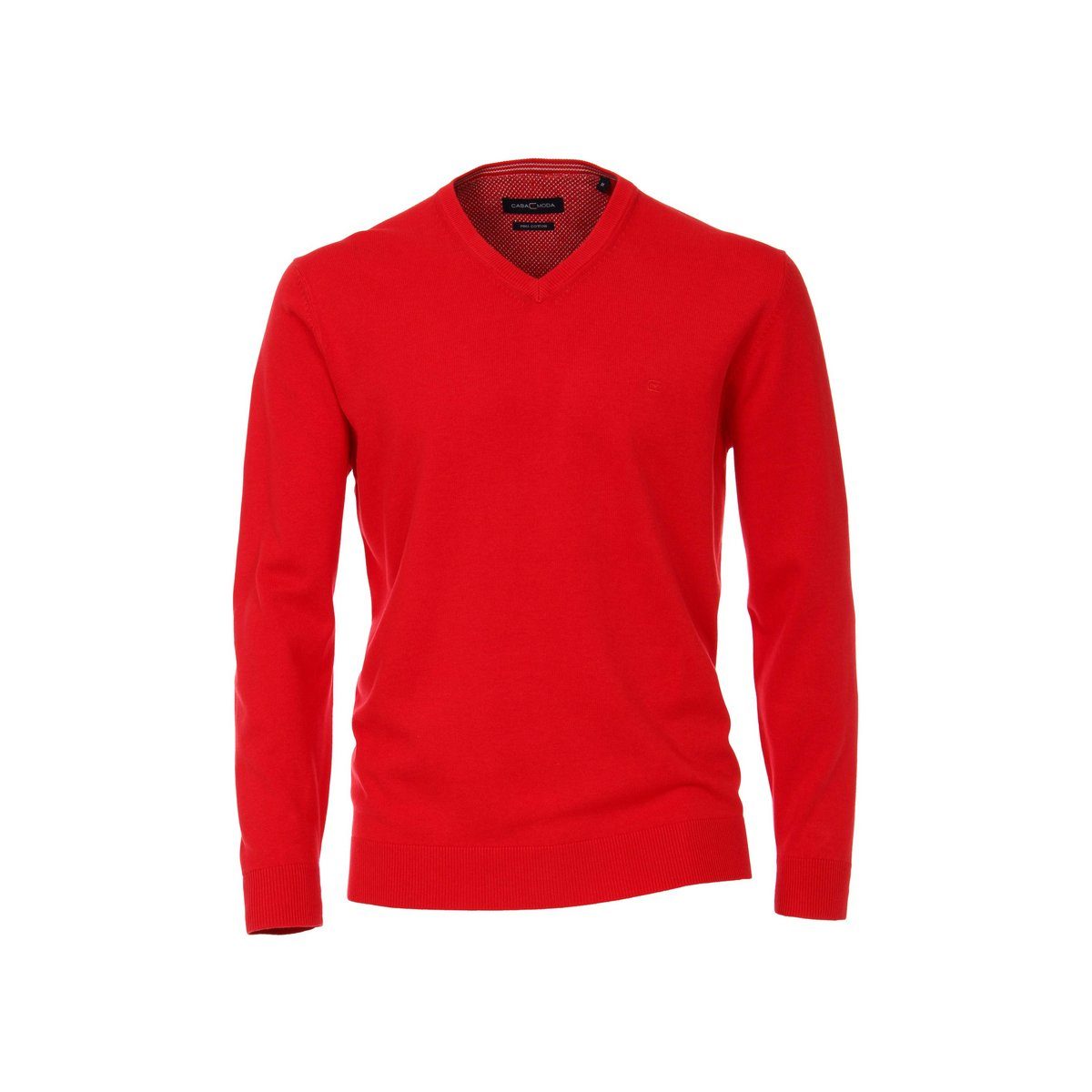 CASAMODA V-Ausschnitt-Pullover rot regular (1-tlg) rot427