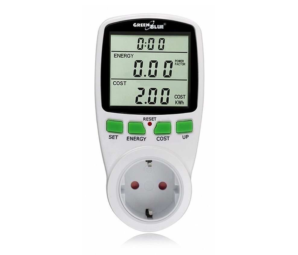 GB202G, GreenBlue Energieverbrauch Messgerät Stromverbrauchszähler Stromkosten Wattmeter