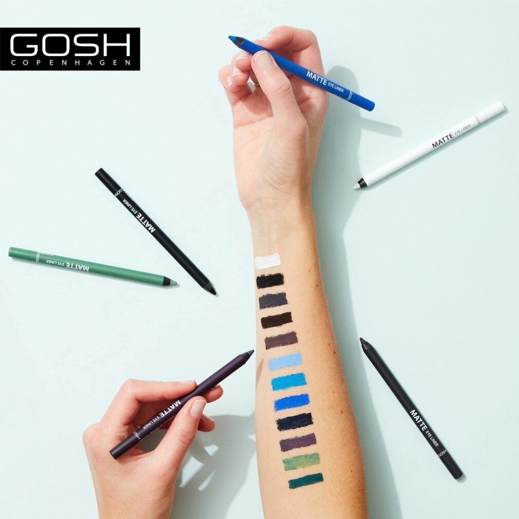 GOSH Foundation Matte Eye Liner 008-Crazy Blue
