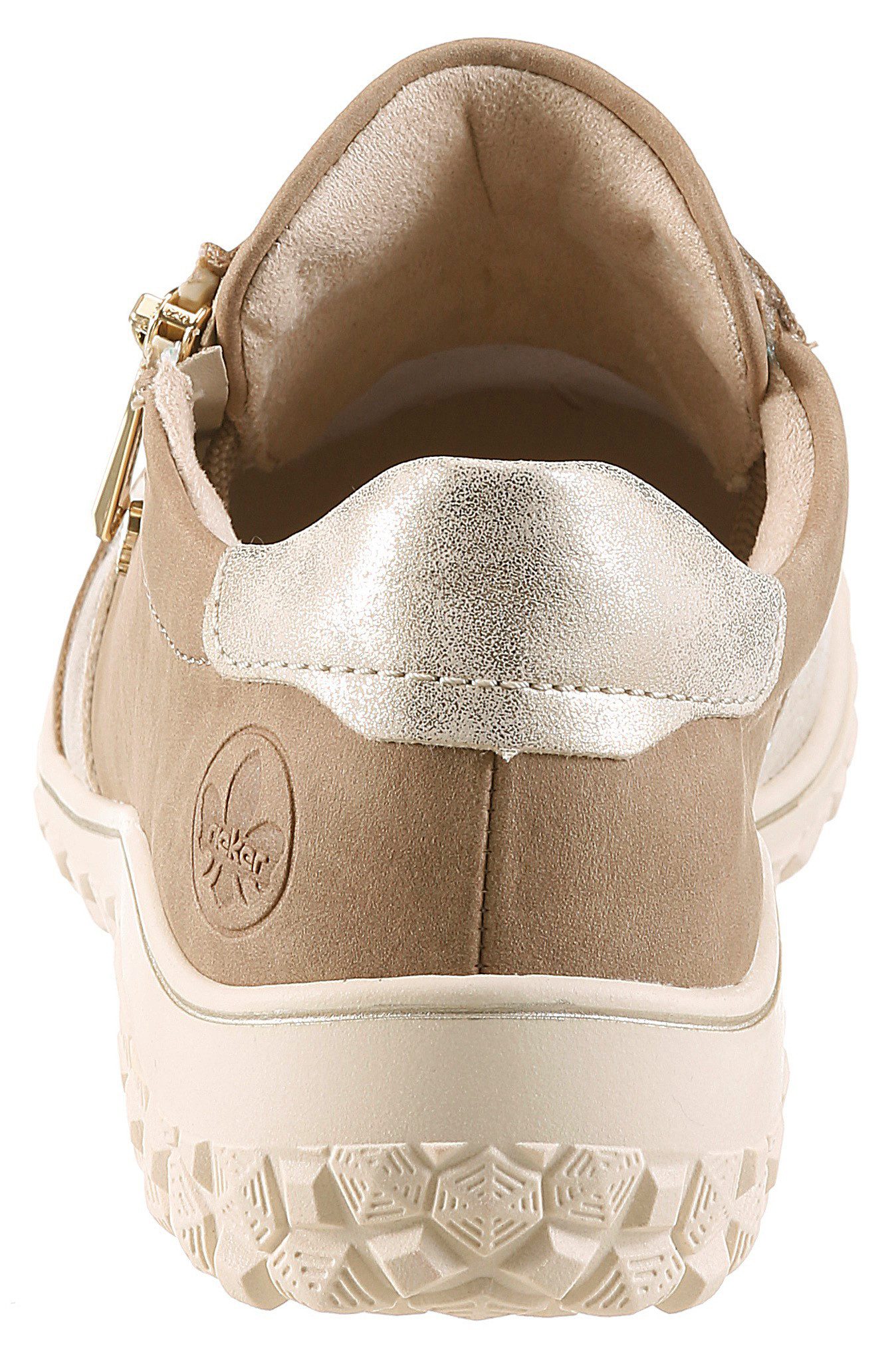 Rieker Sneaker Schnürschuh, Halbschuh, Keilsneaker mit Reißverschluss