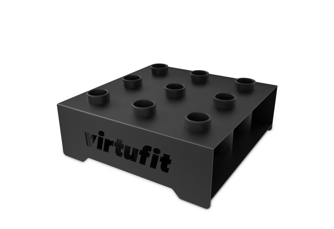 VirtuFit Langhantelstange VirtuFit Olympischer Hantelstangenständer für 9 Stangen 50 mm Schwarz