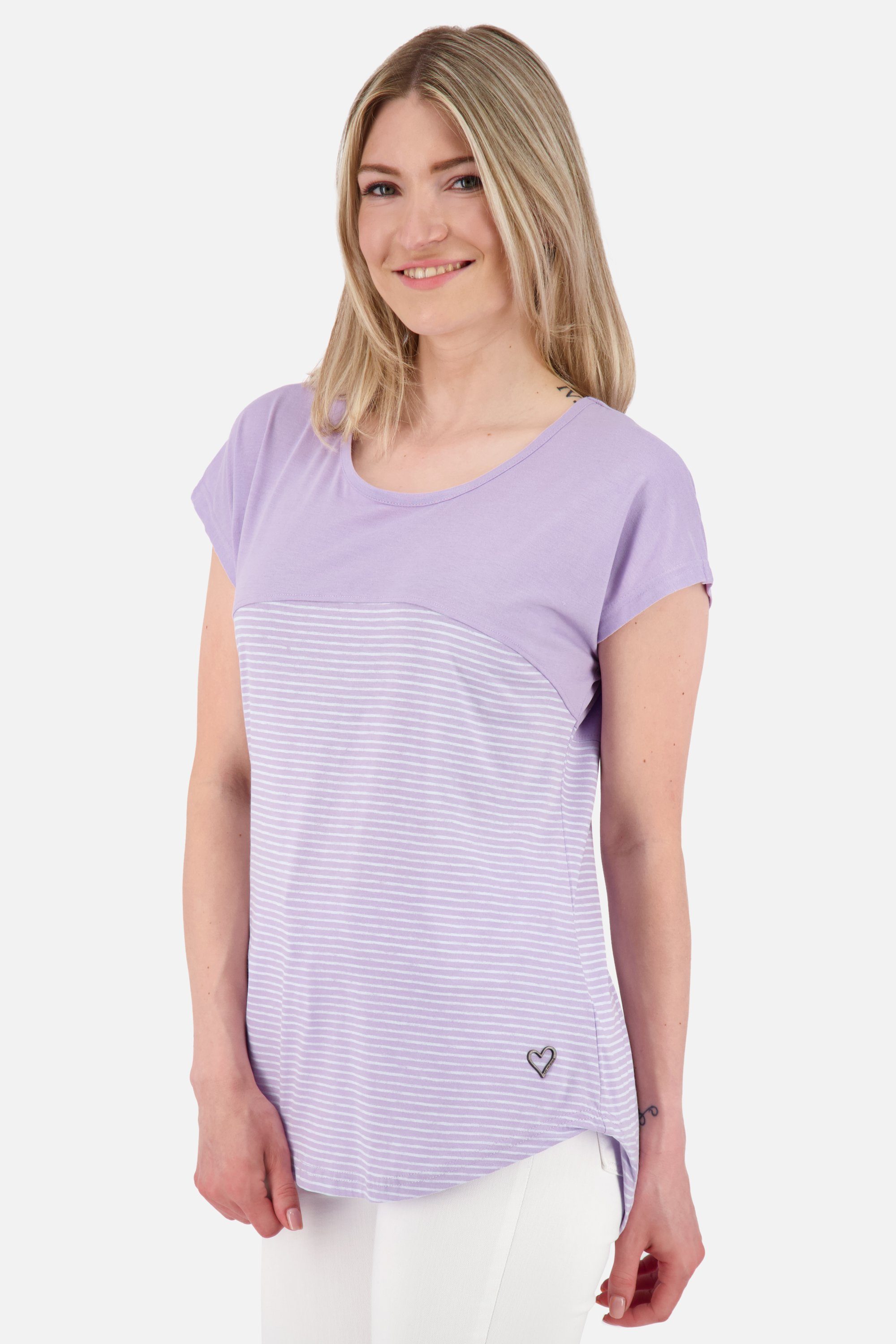 digital ClarettaAK Shirt lavender & Alife Shirt Kurzarmshirt, Damen Kickin Z Rundhalsshirt