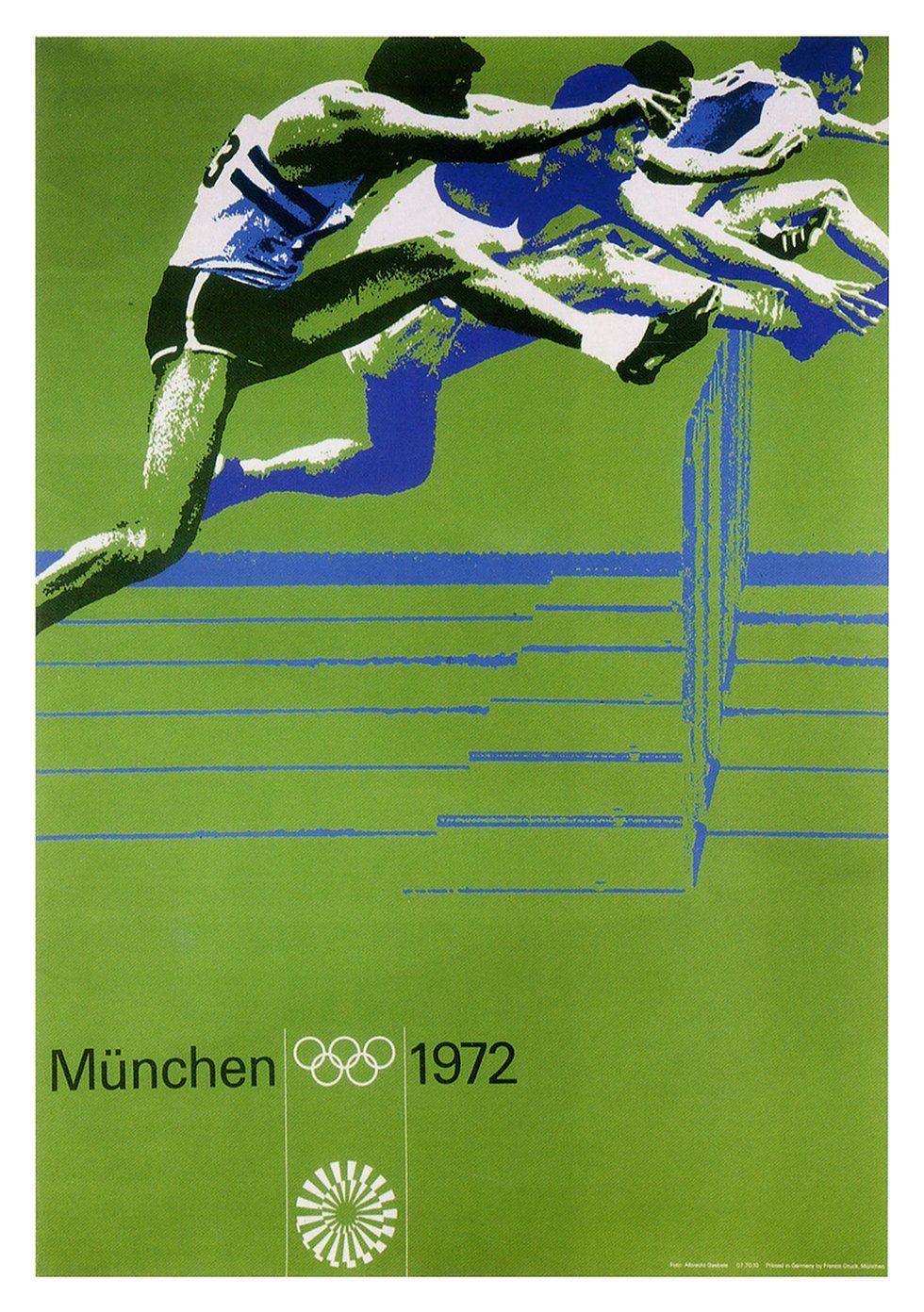 BillerAntik Kunstdruck München 1972 Olympia Leichtathletik Hürdenlauf Aiche günstig online kaufen