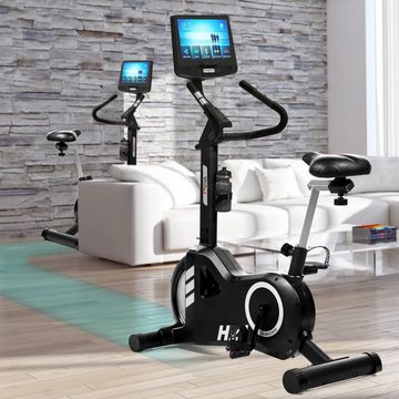 AsVIVA Ergometer Heimtrainer & Ergometer AsVIVA H21 Pro Wi-Fi (mit Trinkflasche), Touchscreen Computer, Tablethalterung, Kinomap kompatibel